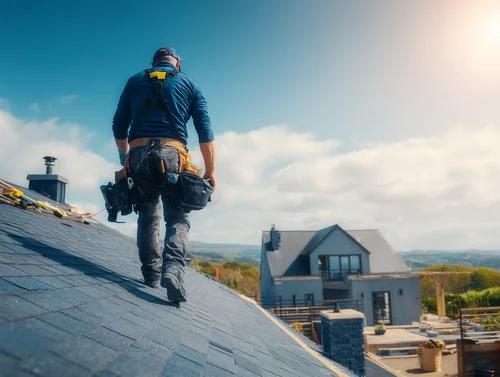 Roofer Doing Repairs